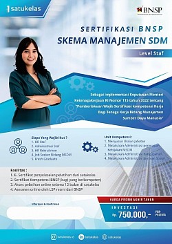 Sertifikasi BNSP Skema Manajemen SDM