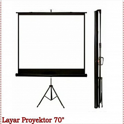 Tripod LCD Proyektor dengan Layar Ptoyektor 70